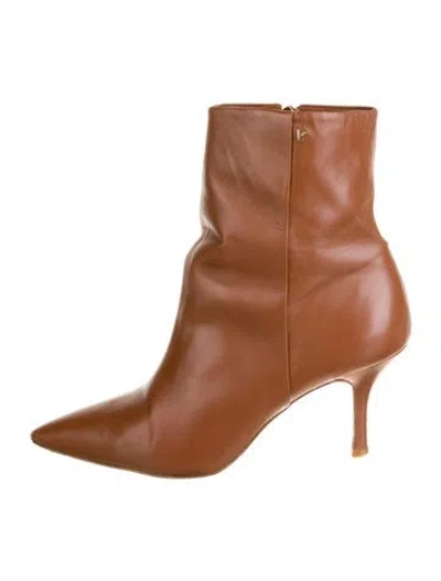 Pre-owned Larroude Leather Boots In Brown