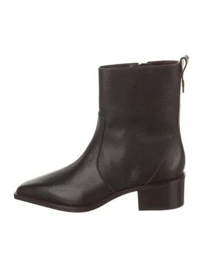 Pre-owned Larroude Leather Boots In Brown