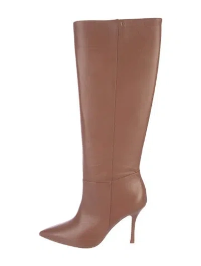Pre-owned Larroude Leather Boots In Brown