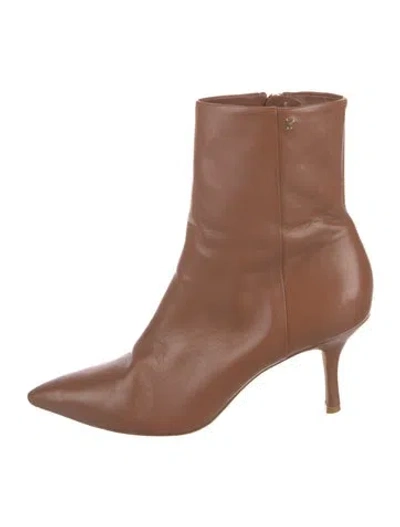 Pre-owned Larroude Leather Boots In Brown