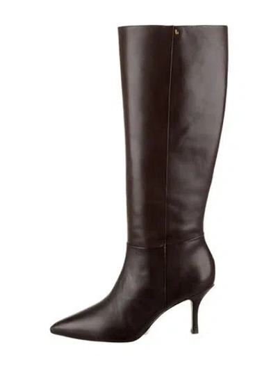 Pre-owned Larroude Leather Boots In Brown
