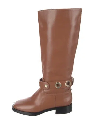 Pre-owned Larroude Leather Boots In Brown