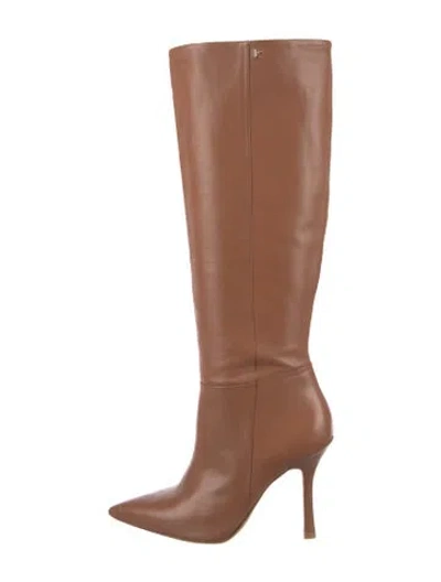 Pre-owned Larroude Leather Boots In Brown
