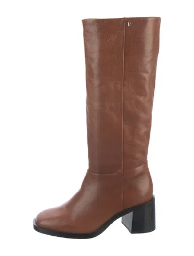 Pre-owned Larroude Leather Boots In Brown