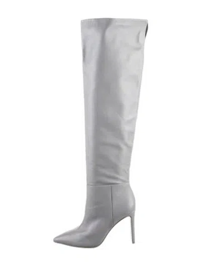 Pre-owned Larroude Leather Boots In Grey