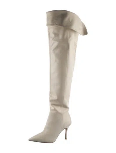 Pre-owned Larroude Leather Boots In Neutral
