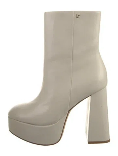 Pre-owned Larroude Leather Boots In Neutral