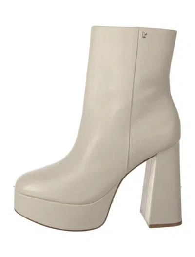 Pre-owned Larroude Leather Boots In Neutral