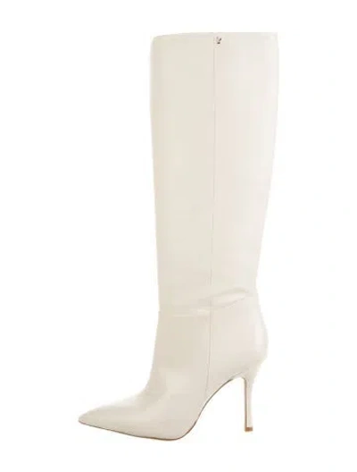 Pre-owned Larroude Leather Boots In Neutral