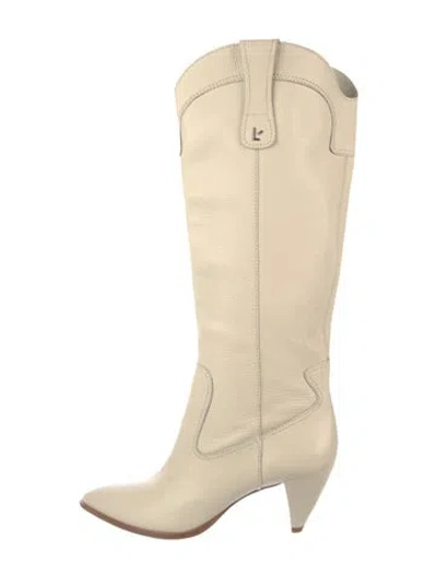 Pre-owned Larroude Leather Boots In Neutral