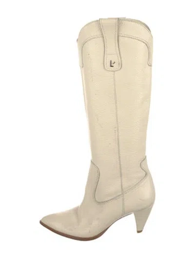 Pre-owned Larroude Leather Boots In Neutral