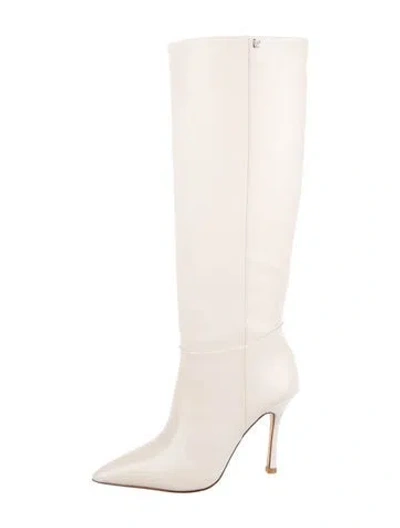 Pre-owned Larroude Leather Boots In Neutral