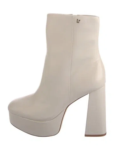 Pre-owned Larroude Leather Boots In Neutral