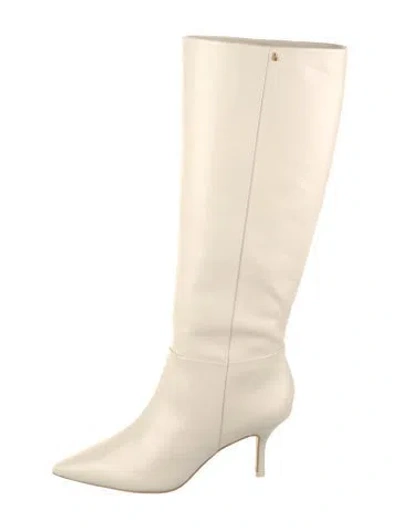 Pre-owned Larroude Leather Boots In Neutral