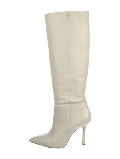 Pre-owned Larroude Leather Boots In Neutral