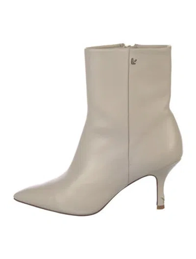 Pre-owned Larroude Leather Boots In Neutral