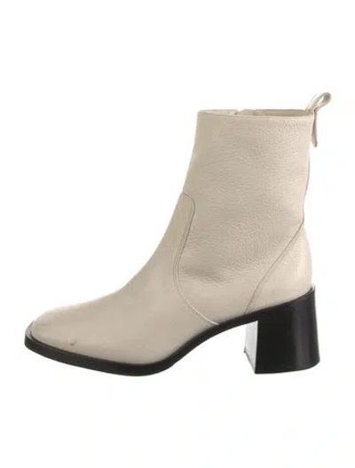 Pre-owned Larroude Leather Boots In Neutrals
