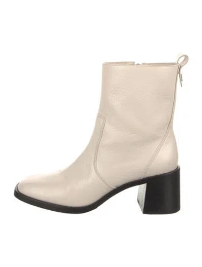Pre-owned Larroude Leather Boots In Neutrals