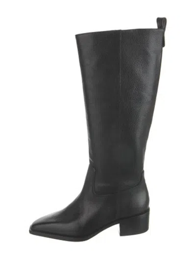 Pre-owned Larroude Leather Boots W/ Tags In Black
