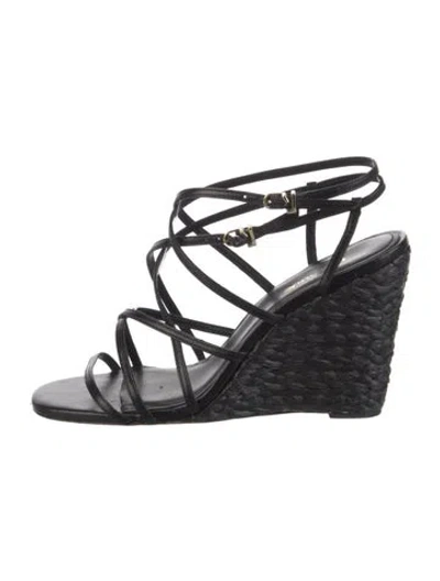 Pre-owned Larroude Leather Espadrilles In Multi