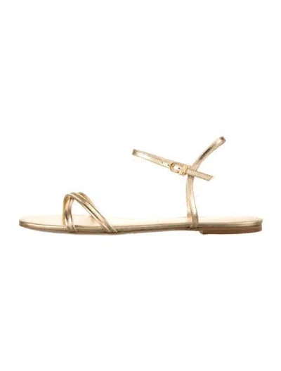 Pre-owned Larroude Leather Flats