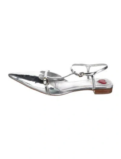Pre-owned Larroude Leather Flats