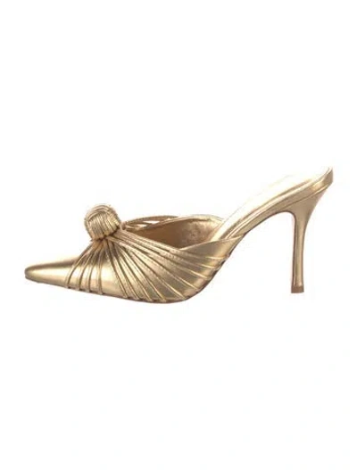 Pre-owned Larroude Leather Mules