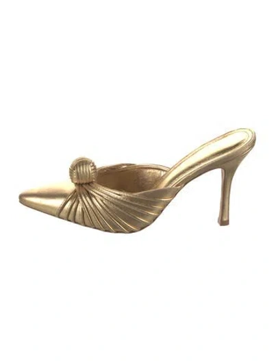 Pre-owned Larroude Leather Mules