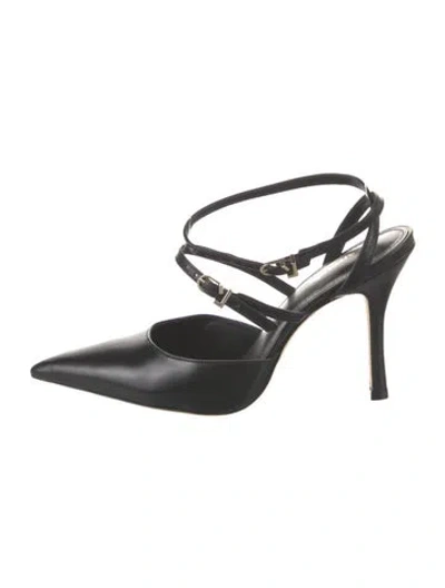 Pre-owned Larroude Leather Pumps In Black