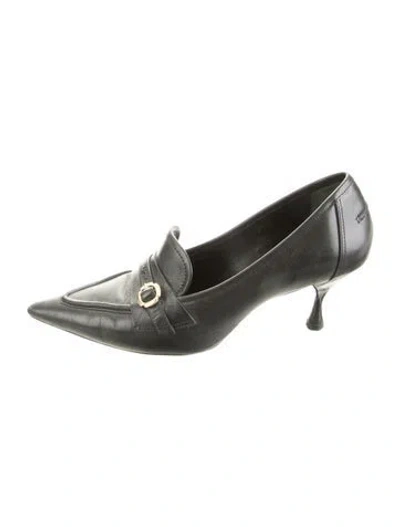 Pre-owned Larroude Leather Pumps In Green