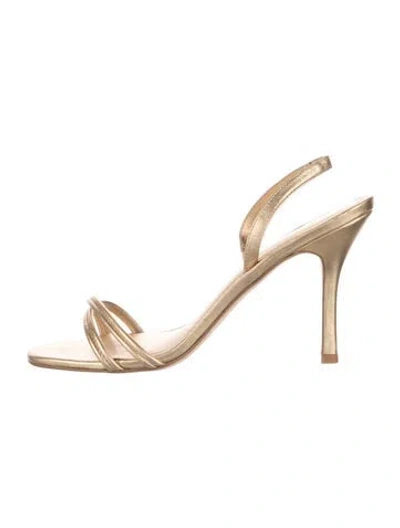 Pre-owned Larroude Leather Sandals
