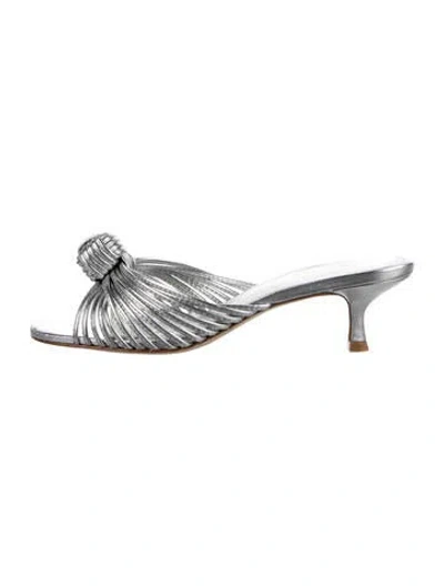 Pre-owned Larroude Leather Slides