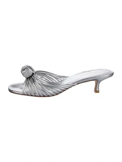Pre-owned Larroude Leather Slides