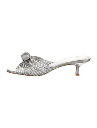 Pre-owned Larroude Leather Slides