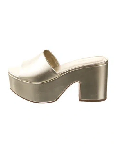 Pre-owned Larroude Leather Slides