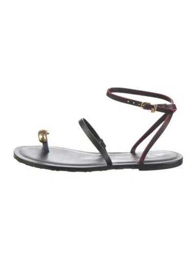 Pre-owned Larroude Leather Slingback Sandals In Multi