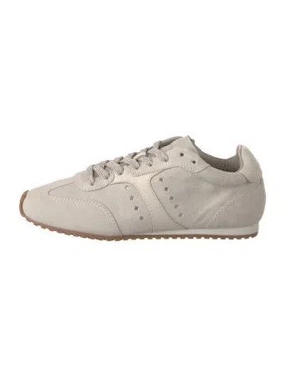 Pre-owned Larroude Leather Sneakers W/ Tags In Neutral