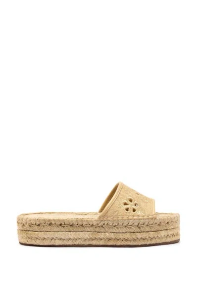 Larroude Larroudé Letizia Espadrille Flatform In Sand