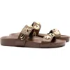 Larroude Madison Slide Sandals In Brown