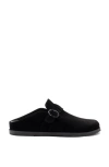 Larroude Women's Milan Clogs In Black Fur
