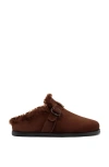 Larroude Women's Milan Clogs In Brown Fur