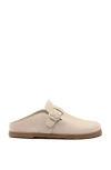 Larroude Milan Suede Clog In Neutral