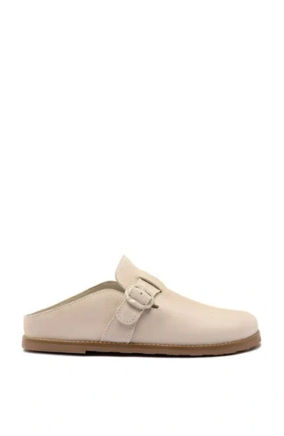 Larroude Women's Milan Clogs In Mushroom Grey Fur