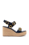 Larroude Larroudé Milan Espadrille In Navy