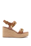Larroude Milan Espadrille Platform Heels In White