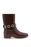 Larroude Milan Flat Bootie In Brown