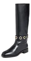 Larroude Milan Flat Boots Black