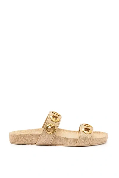 Larroude Milan Slide In Beige