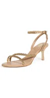 Larroude Milanina Mini Sandals Tan In Tan