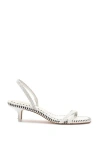 Shop Larroude Larroudé Mini Annie Sandal In White